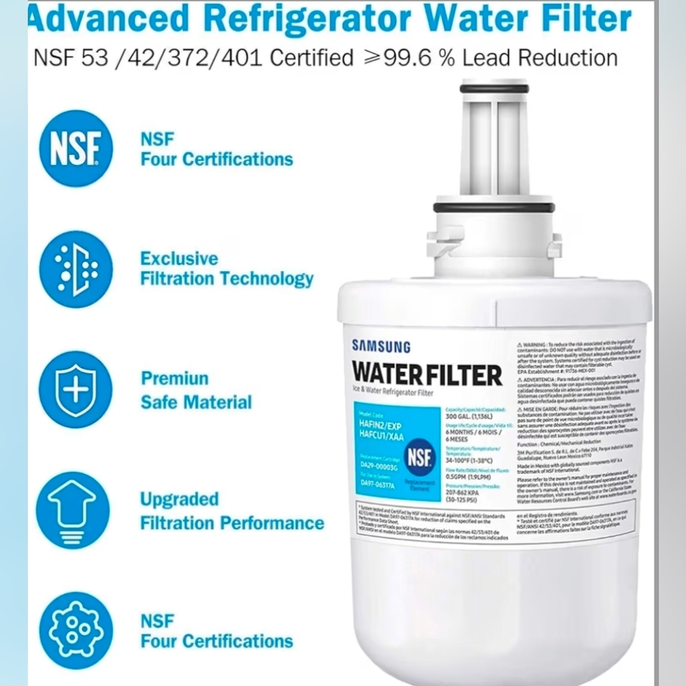 Samsung Water Filter for Refrigerators - Picture 8 of 10
